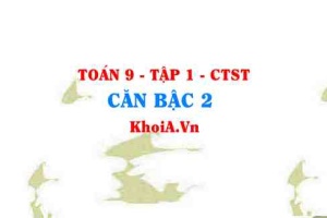 Căn bậc 2 là gì? Căn thức bậc hai là gì? lớp 9 CTST